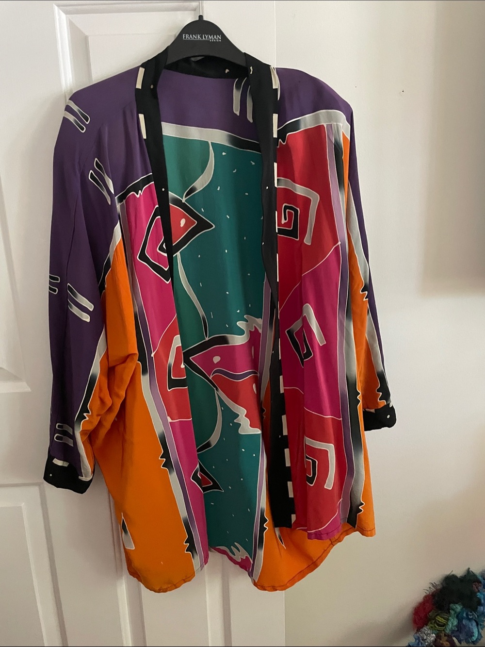 Design Vibrant Multicolor Open-Front Women's Blazer
